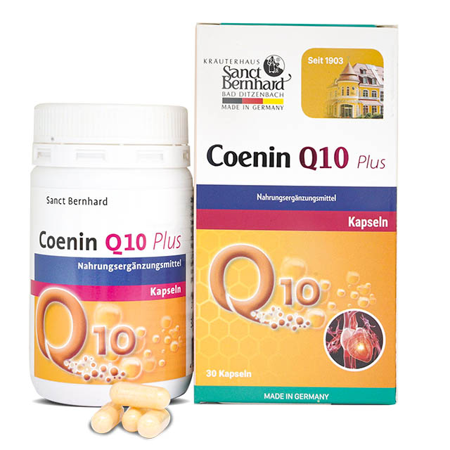 Coenin Q10 Plus Kapseln - viên uống chăm sóc sức khoẻ tim mạch